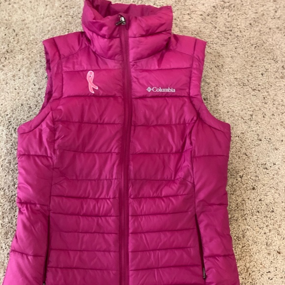 columbia down vest